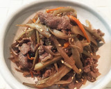 牛肉とごぼうと人参のしぐれ煮。お弁当にも作り方4写真