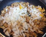 新たまねぎ鮭水煮缶焼飯作り方2写真
