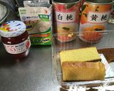 父の日に♡♡桃の缶詰でミニケーキ☆作り方1写真