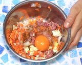 子供向け！ウズラの卵ピーマンの肉詰め作り方1写真