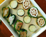 合挽き肉と3種のお野菜のはさみ焼き作り方5写真