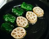 合挽き肉と3種のお野菜のはさみ焼き作り方7写真