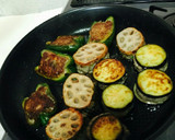 合挽き肉と3種のお野菜のはさみ焼き作り方8写真