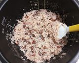 父の日献立…何時ものお米と餅で赤飯作り方6写真