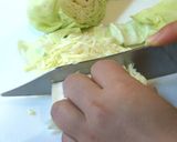 キャベツと豚肉でお好み焼き風炒め物作り方1写真