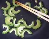 ゴーヤとシーフードのパスタ♪作り方4写真