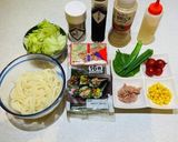 ◈ガスト風サラダうどん◈#旨み塩レシぴ◈作り方1写真