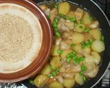 簡単！肉じゃがのゴマまぶし♪鶏肉じゃが芋作り方10写真