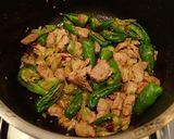 羊肉としし唐のクミン炒め作り方5写真