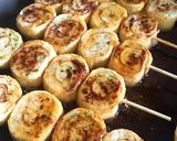 ♡甘辛だれde油揚げロールの串焼き♡作り方10写真
