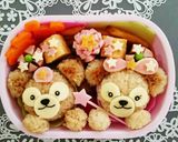キャラ弁☆ダッフィー&シェリーメイ☆七夕作り方6写真