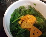 チーザ＆ほうれんそうのスープ作り方2写真