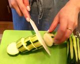 ズッキーニのそぼろ餡かけ作り方1写真