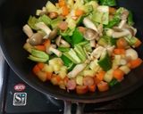 万願寺とうがらしのスパニッシュオムレツ作り方2写真