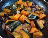 煮返して美味❀　なすとかぼちゃの田舎煮作り方4写真
