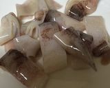 絶品！ゲソ焼き　梅しそ風作り方1写真