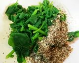 ☆ つるな の 、すり えごま酢物合え作り方5写真