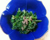 ☆ つるな の 、すり えごま酢物合え作り方6写真