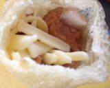 残り活用！チキン南蛮と納豆の油揚げつつみ作り方3写真