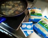 サッポロ一番であさりの塩レモンラーメン作り方6写真