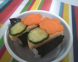 子どもご飯☆おにぎりのお花畑弁当作り方8写真