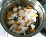 ⅲカボチャとココナッツミルクのスープ作り方3写真