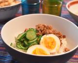 変わりどんぶり〜♪夏にオススメの坦々丼☆作り方4写真