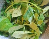 ☆ つるな の 、すり えごま酢物合え作り方2写真