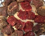簡単安いな牛肉ステーキ丼作り方2写真