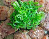 簡単安いな牛肉ステーキ丼作り方4写真