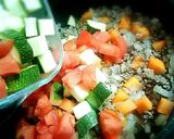 ゴロゴロ夏野菜の挽き肉カレー作り方4写真