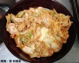 海鲜キャベツキムチ焼き作り方2写真