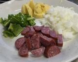 チリソースで食べるスパニッシュオムレツ作り方1写真