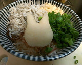 すだちの冷やしねこまんま(ФωФ)夏朝食作り方4写真