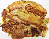 粉少なめ？なくても美味しい、お好み焼き作り方3写真