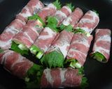 簡単♫梅紫蘇風味✿ズッキーニの豚肉巻き✿作り方3写真