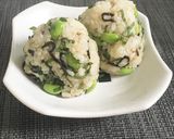 朝食に☆枝豆と塩昆布のオイルおにぎり作り方2写真