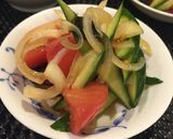 材料これだけ！トマ玉わかめ酢作り方2写真