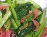 小松菜の油炒め作り方5写真