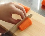 ＊基本の切り方＊いちょう切り（にんじん）作り方1写真
