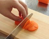 ＊基本の切り方＊いちょう切り（にんじん）作り方2写真