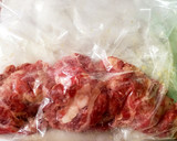 簡単！おかずに漬けダレ牛肉の焼肉炒め作り方2写真