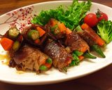 お野菜たっぷりカラフル♡甘辛肉巻き♡作り方7写真