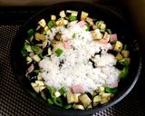 【 ナスとピーマンの炒飯♪】作り方4写真