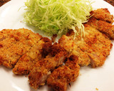 簡単☆手作りパン粉☆揚げないとんかつ♪作り方5写真
