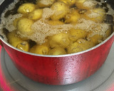 新じゃが芋で皮付き簡単☆甘辛味噌からめ作り方15写真