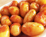 新じゃが芋で皮付き簡単☆甘辛味噌からめ作り方21写真
