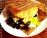 餃子の王将の生餃子de焼きおにぎりサンド作り方10写真