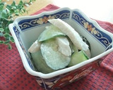きゅうりと笹かまのマカ味噌マヨ和え作り方4写真