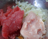 簡単マグロと鶏肉のハンバーグ♪デミソース作り方7写真